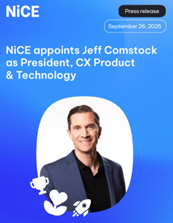 Jeff Comstock as President of CX Product and Technology